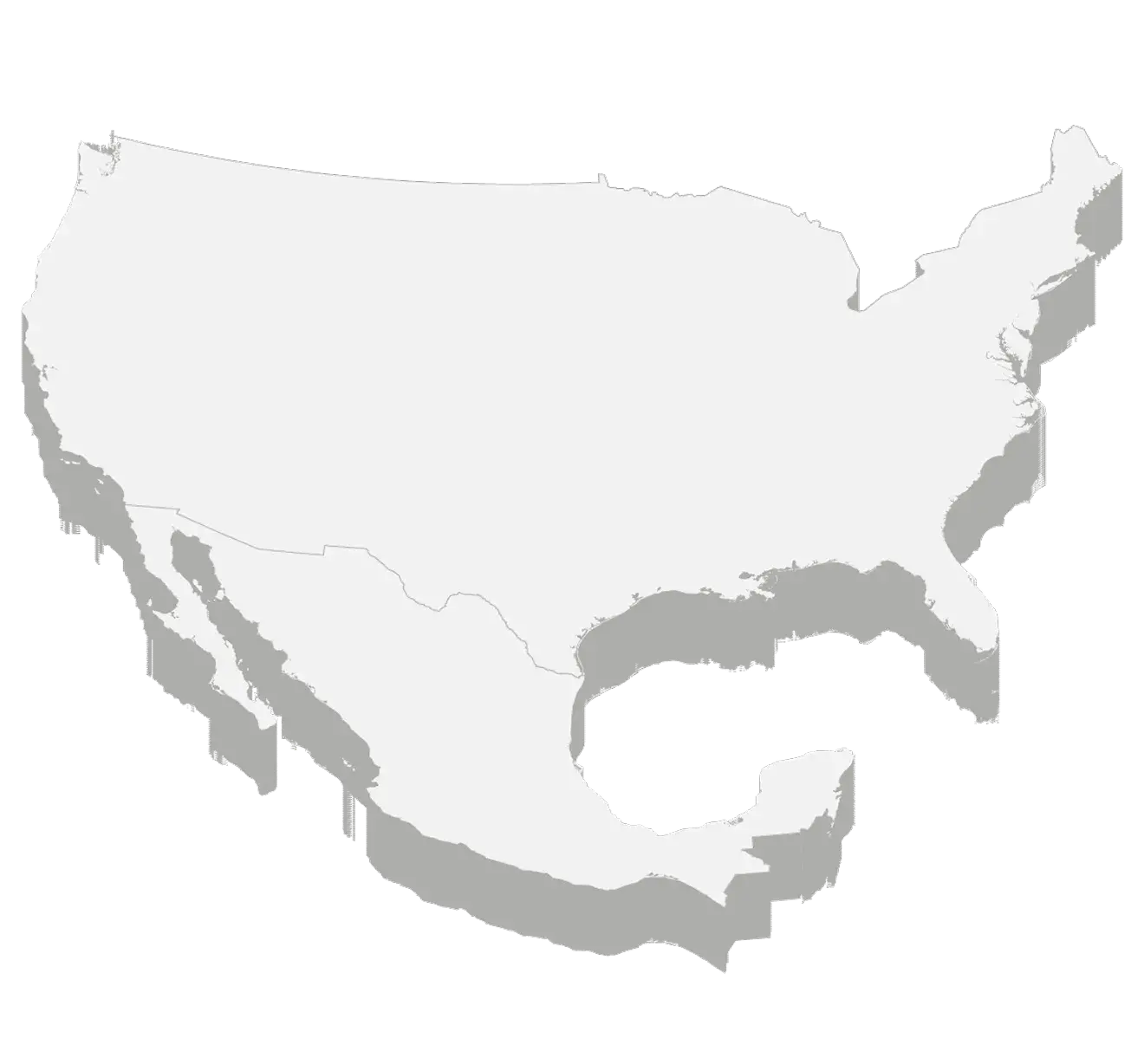 Mapa de América del Norte